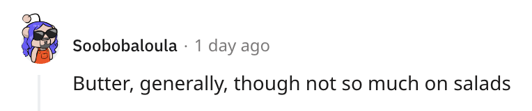 Screenshot of Reddit comment
