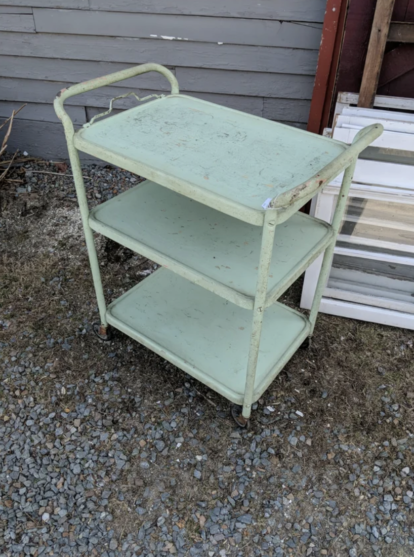 Reddit screenshot of older and rustier furniture piece.
