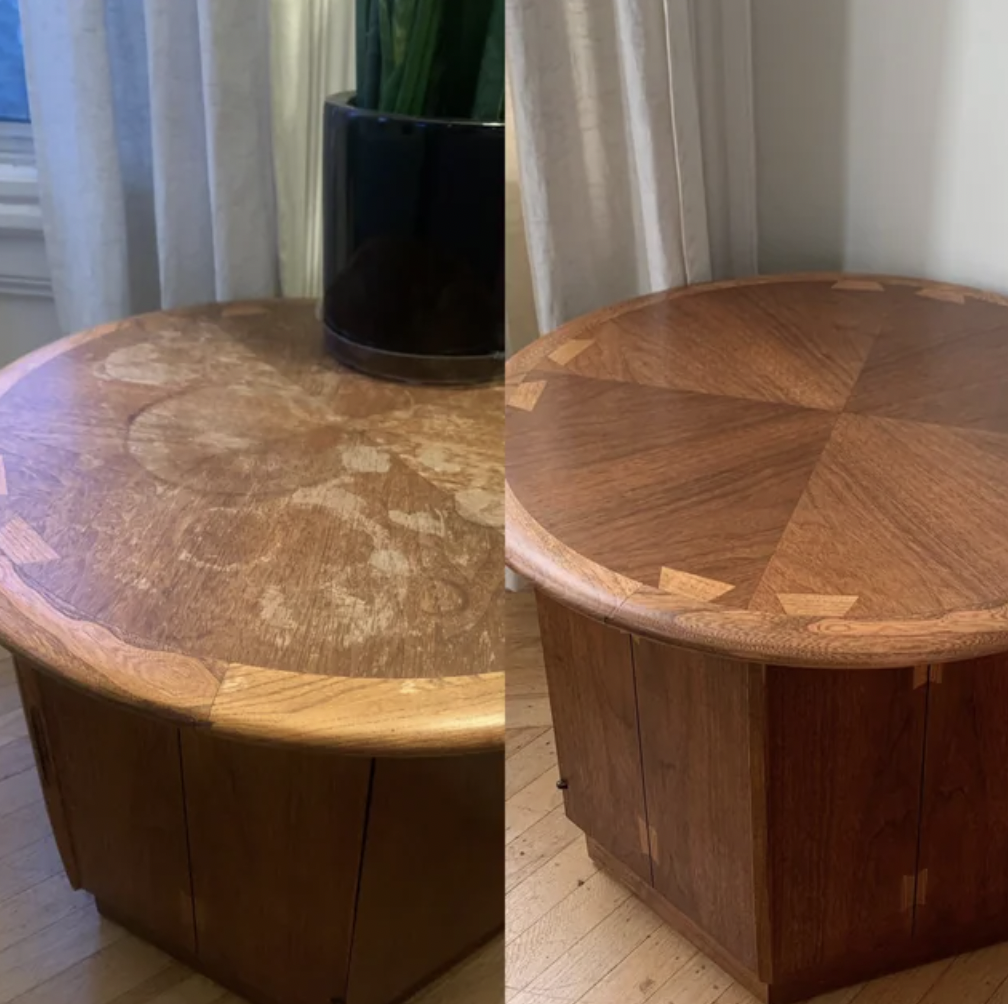 Reddit screenshot of a well finished table.