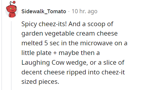 reddit screenshot of munchies snacks