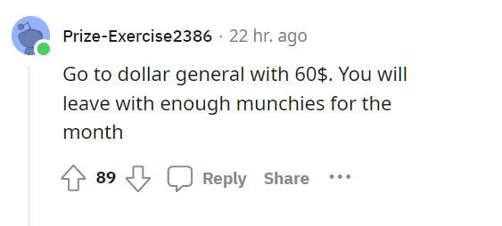 reddit screenshot of munchies snacks