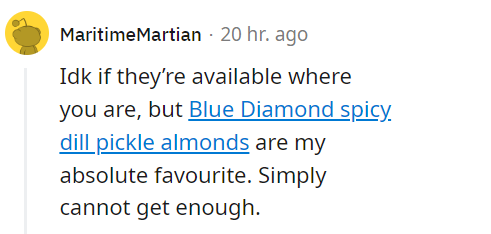 reddit screenshot of munchies snacks