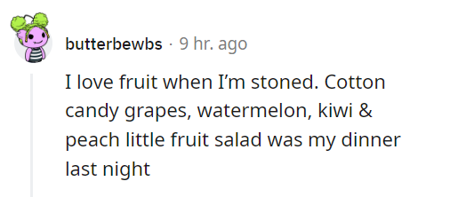 reddit screenshot of munchies snacks