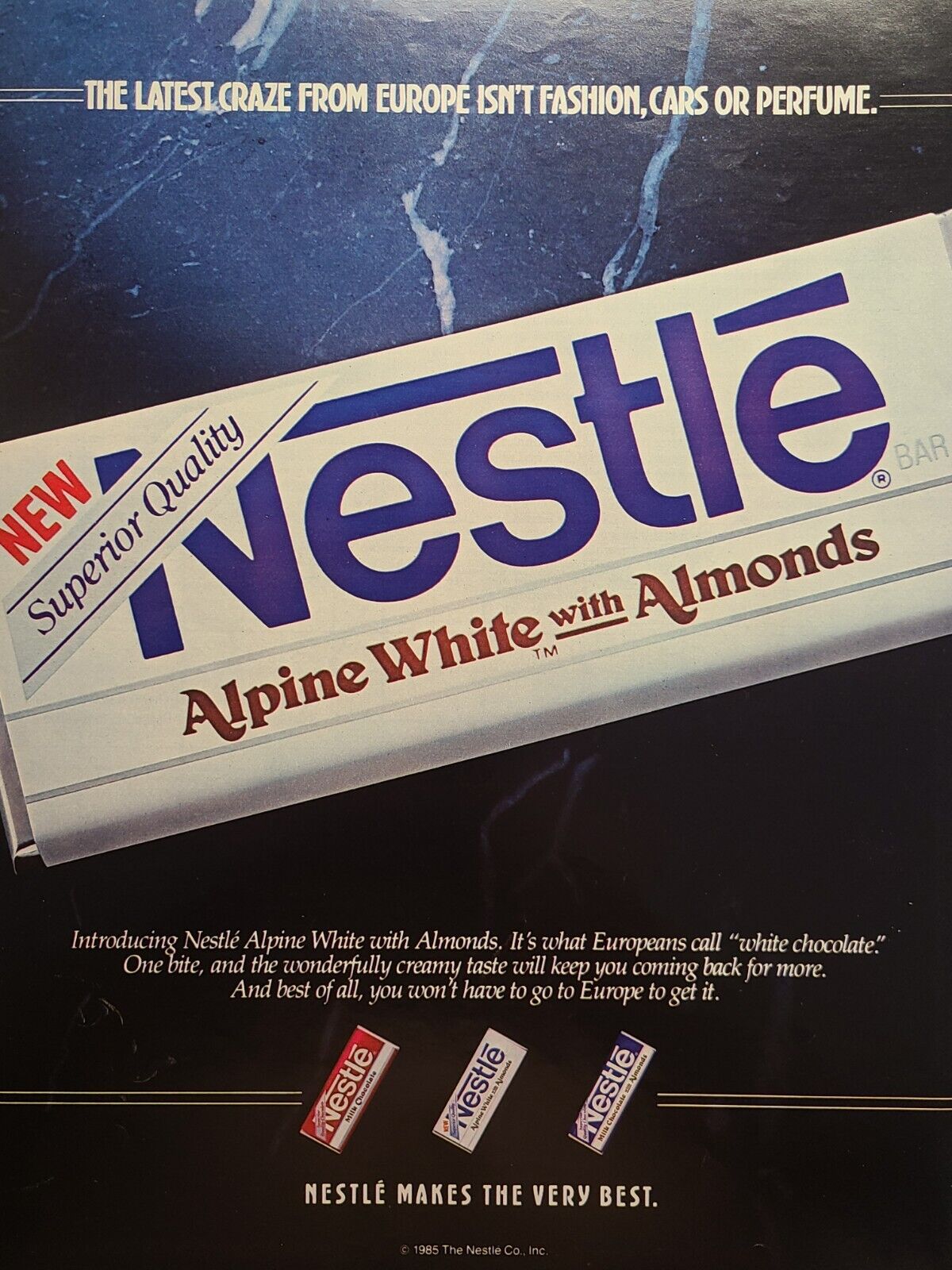 hershey alpine white candy bar