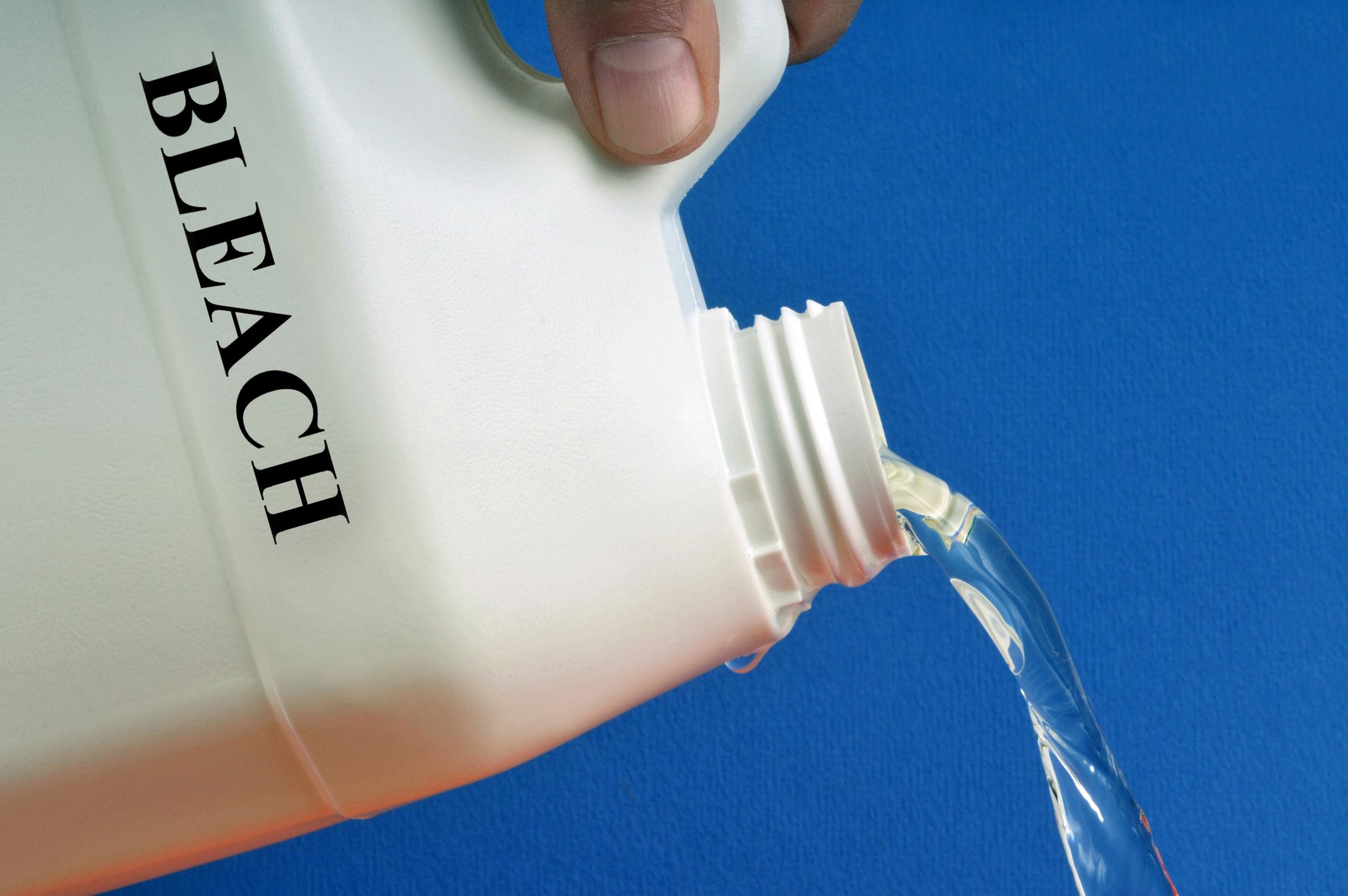 pour bleach