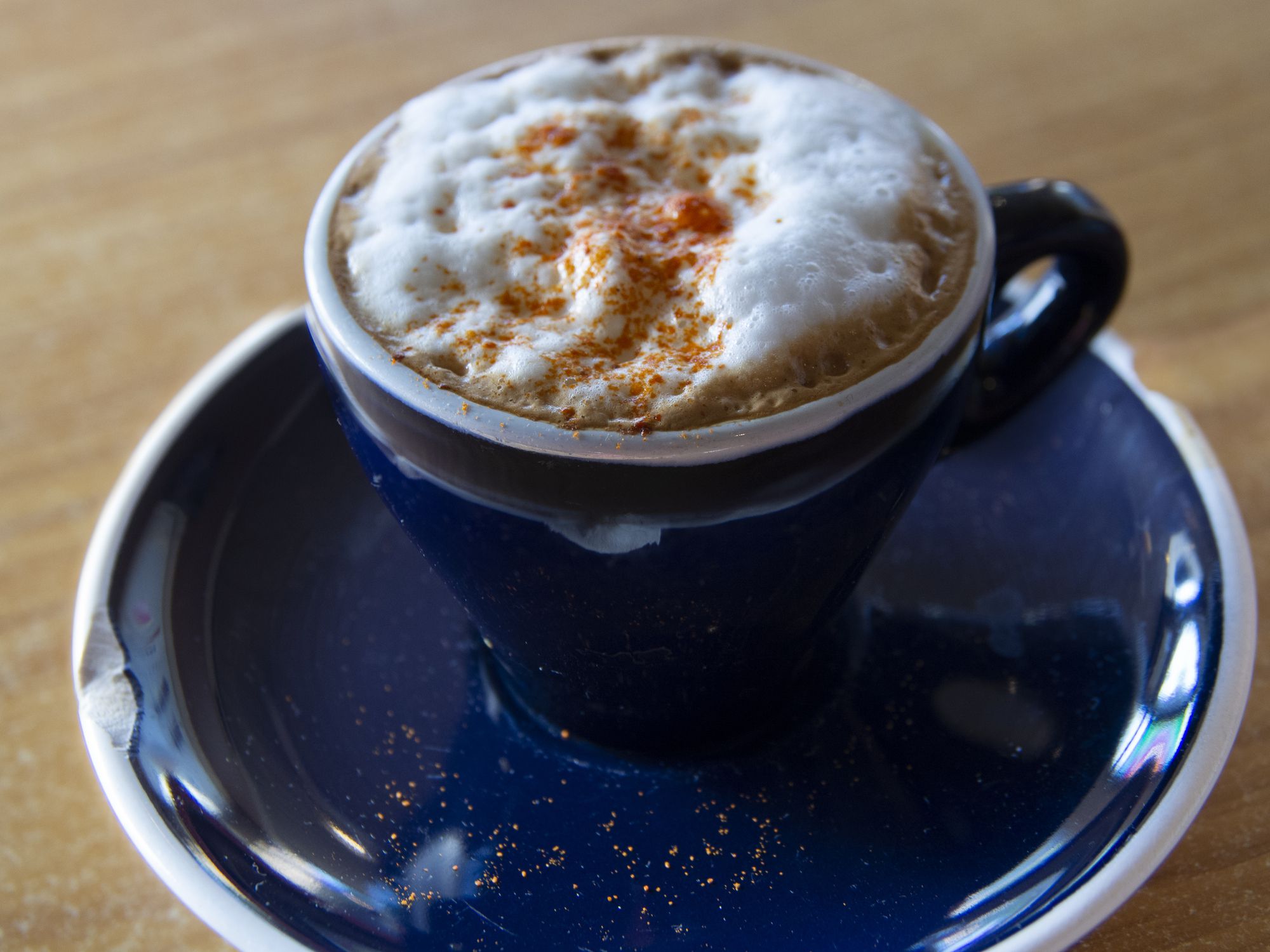 Cup with a spiced espresso called a Brazilian Cortado