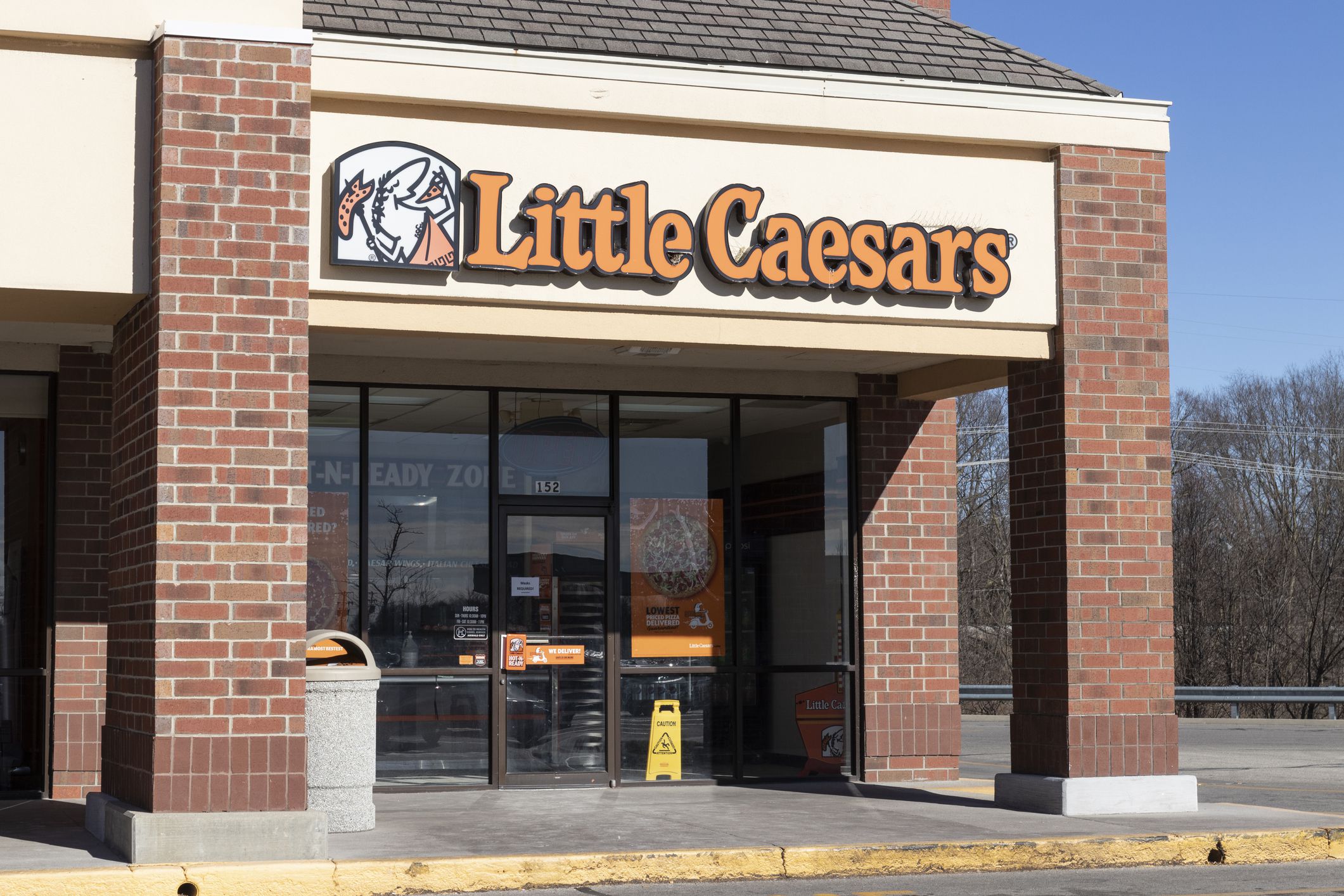 Noblesville - Circa January 2021: Little Caesars Pizza Franchise. Little Caesars is a Carry-Out Chain Featuring Pizza and Wings.
