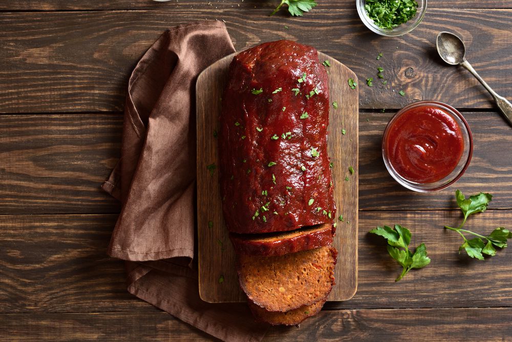 Meatloaf with glaze