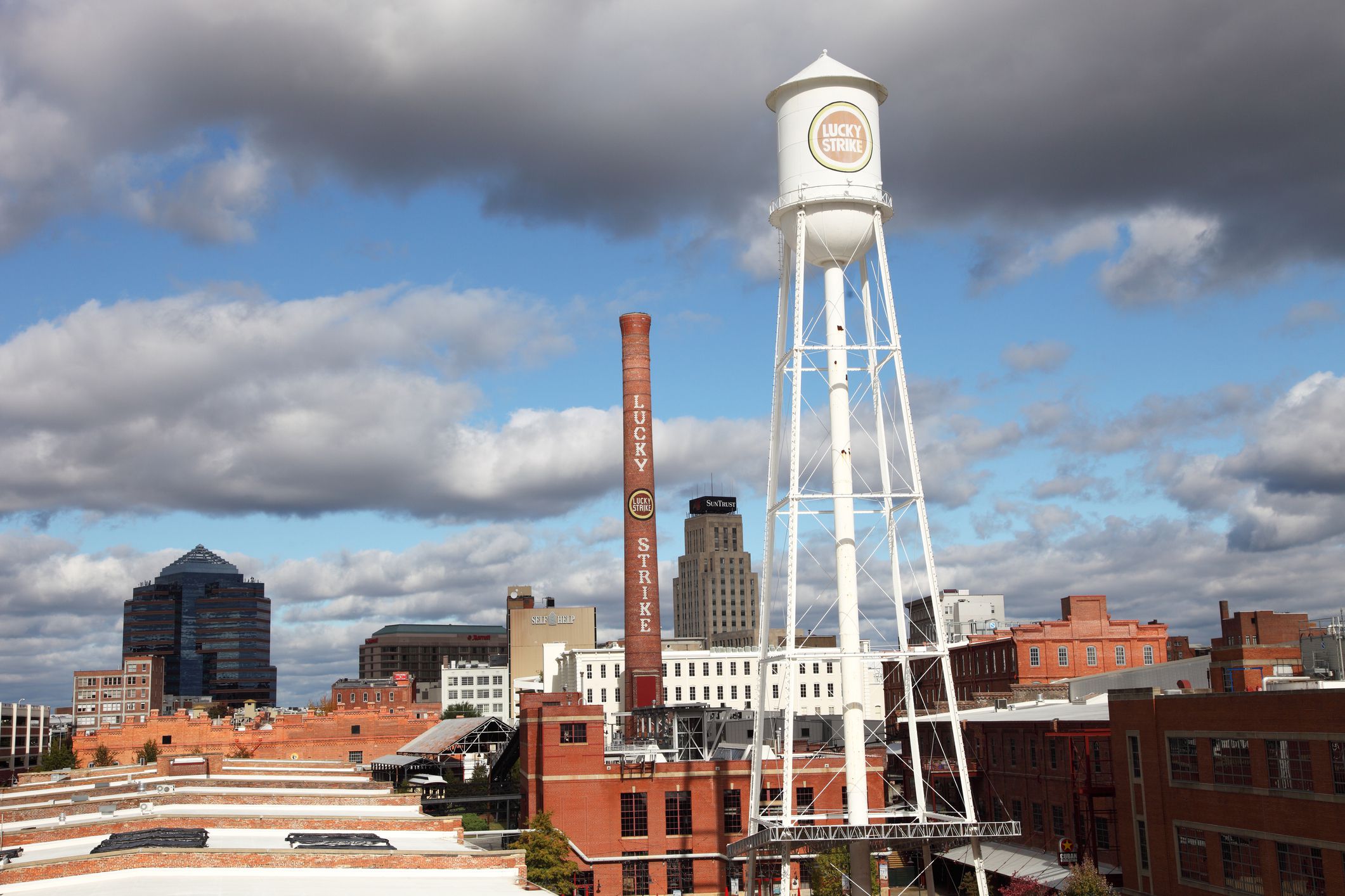 Durham, North Carolina, USA - October 29, 2011: American Tobacco District in the downtown area of the fifth-largest city in North Carolina