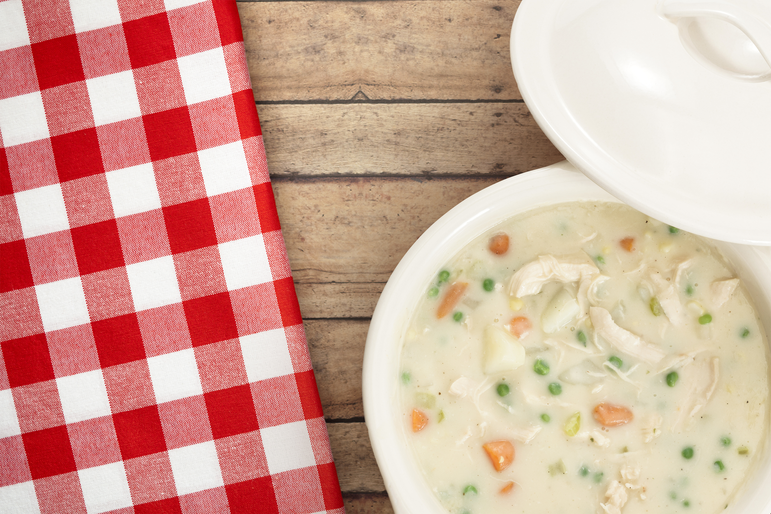 creamy chicken pot pie soup