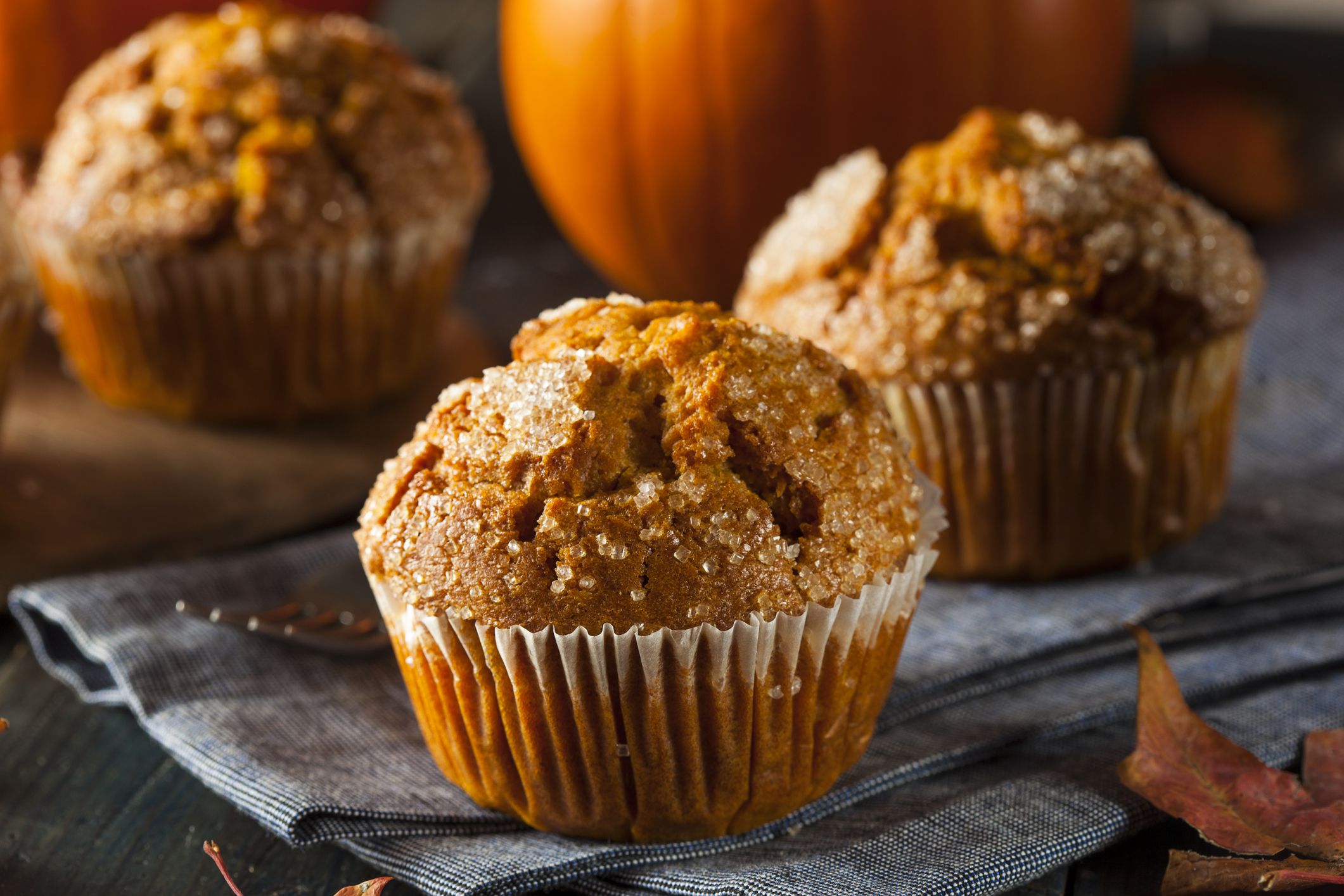 Homemade Autumn Pumpkin Muffin Ready to Eat
