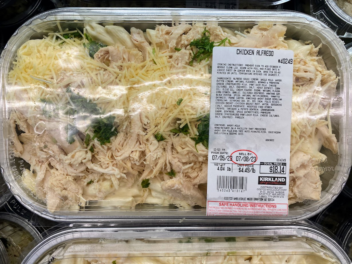 Costco chicken alfredo pasta