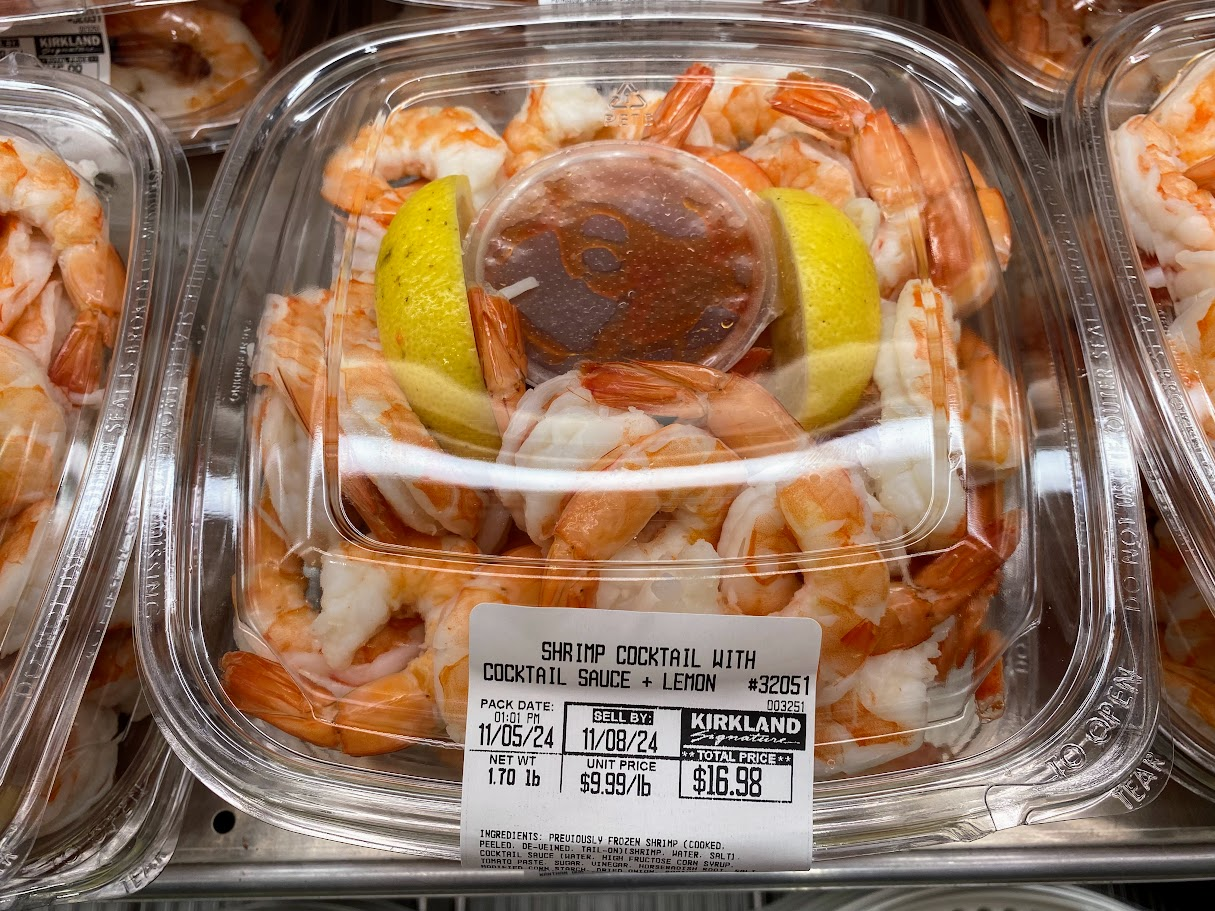 Costco Kirkland shrimp cocktail