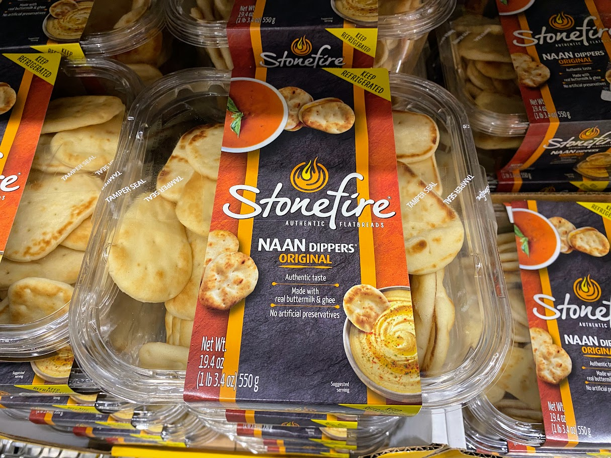 Costco Stonefire naan dippers