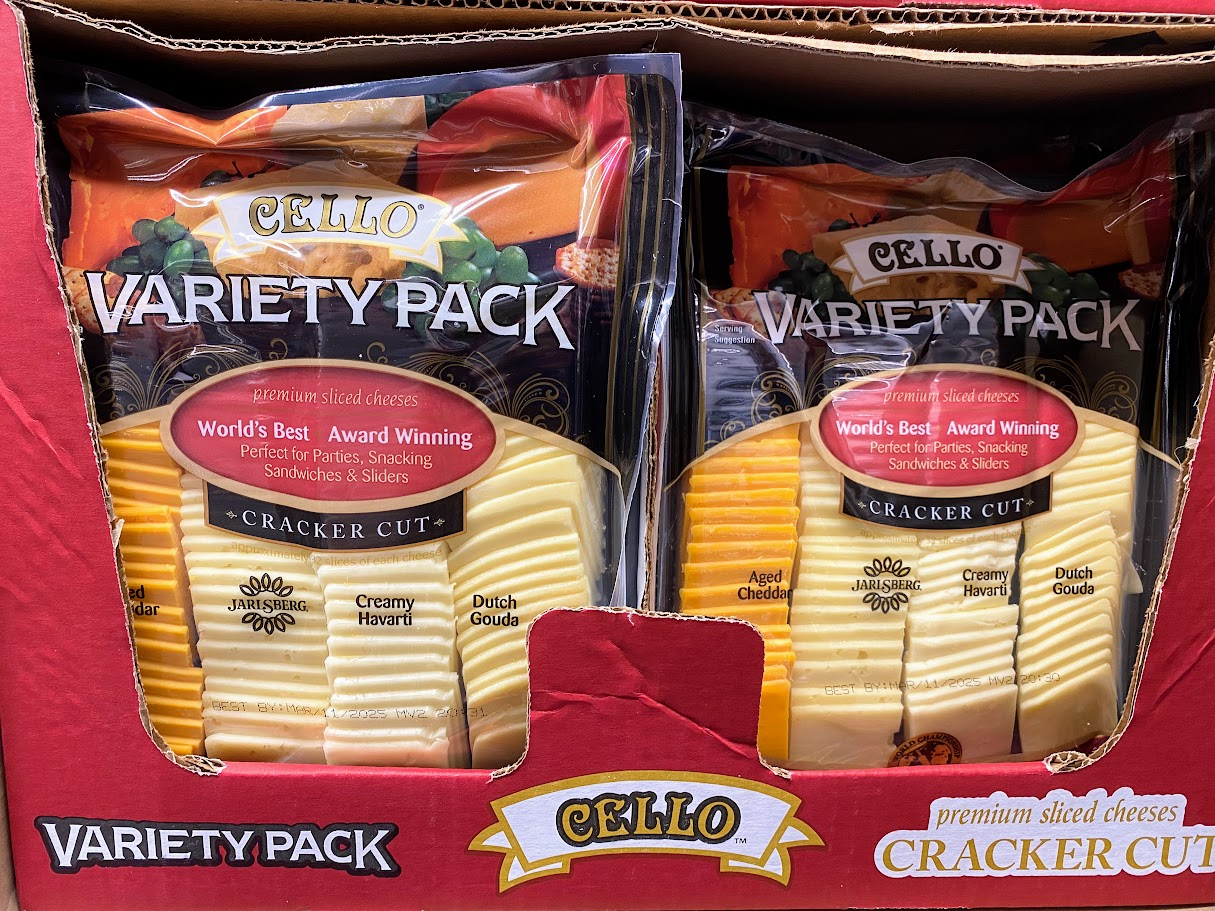 Costco Cello sliced cheese variety pack