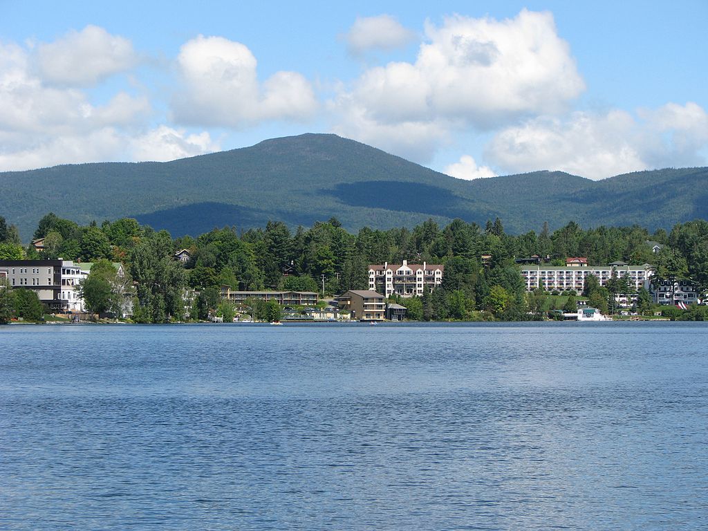 Mirror Lake in Lake Placid, NY