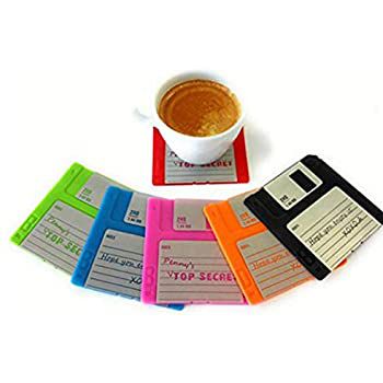 Set of 6 Floppy Disk Coasters