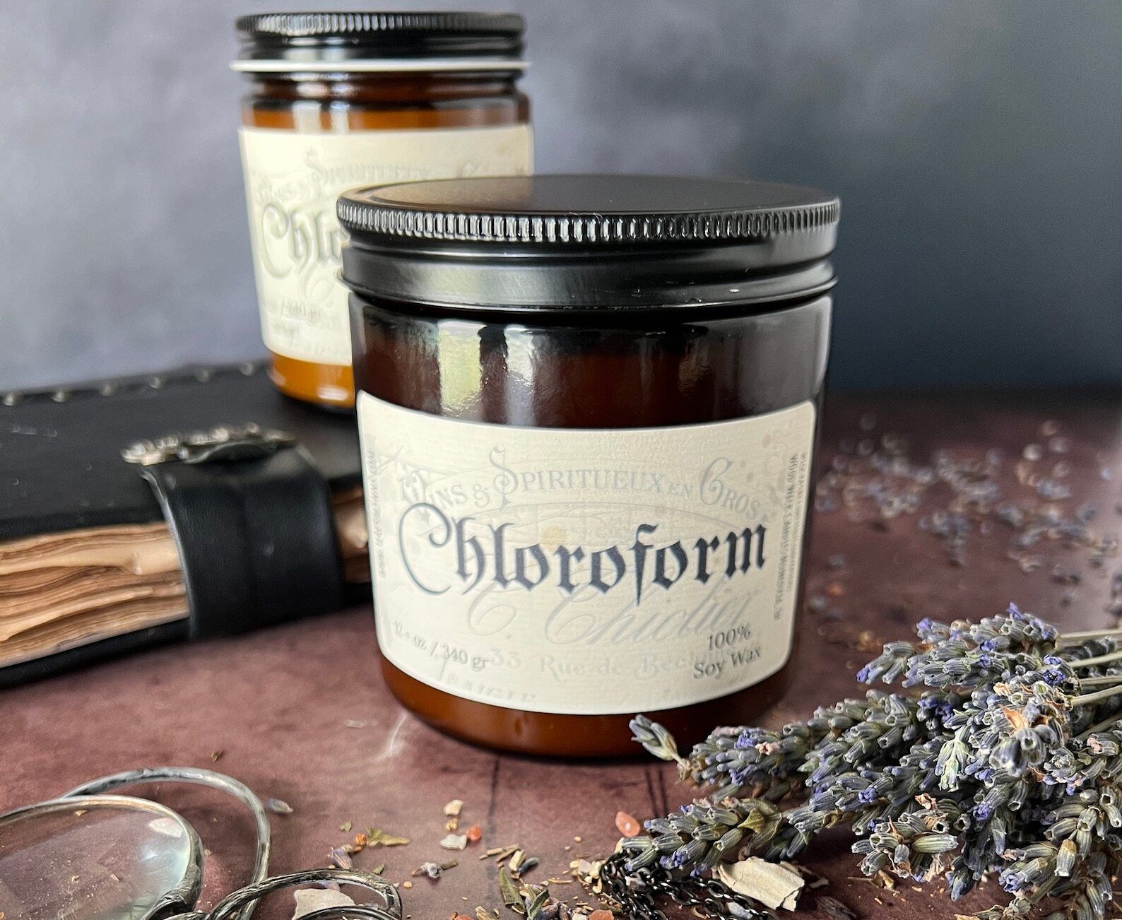 Chloroform wooden wick soy candle