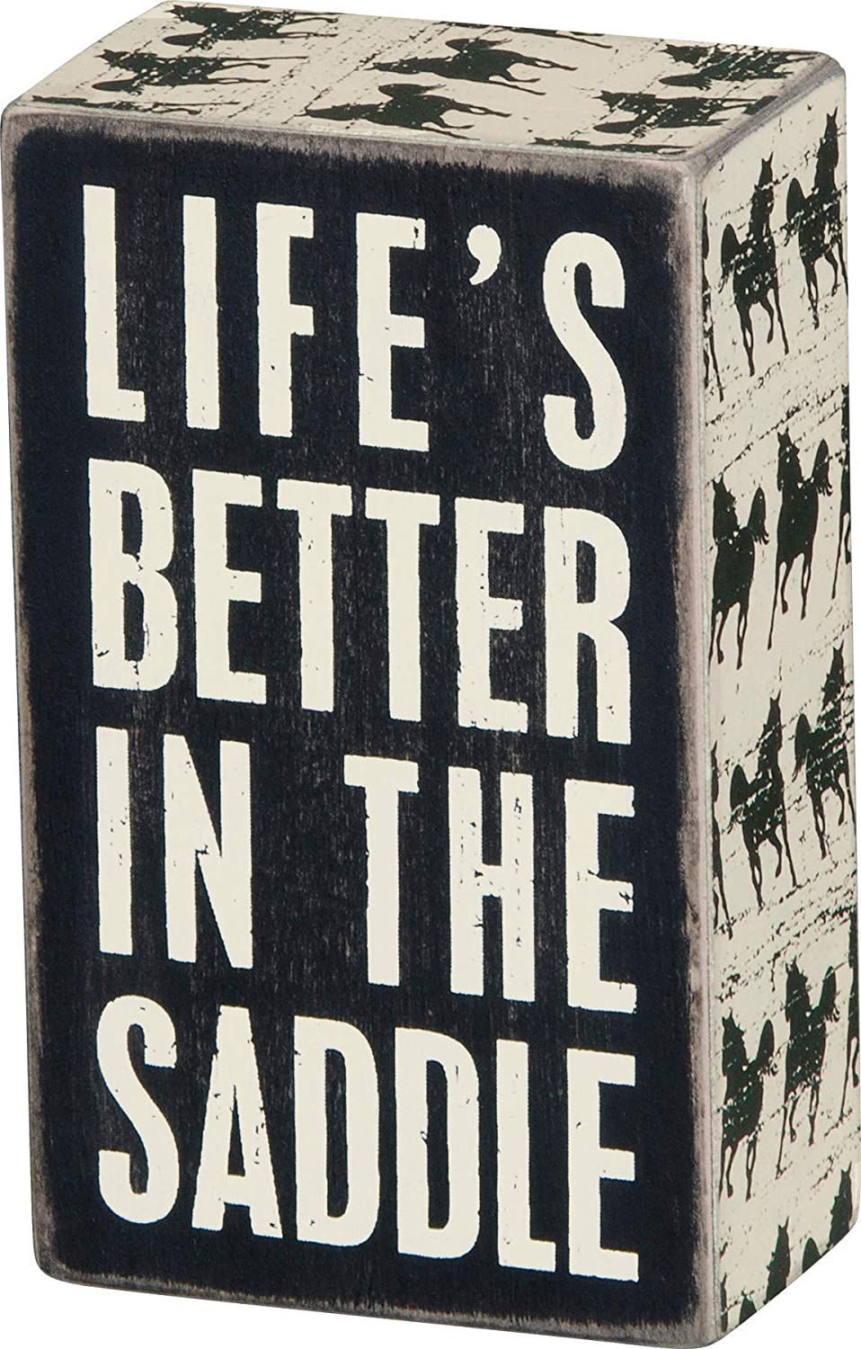 Life’s Better in the Saddle Horse Box Sign
