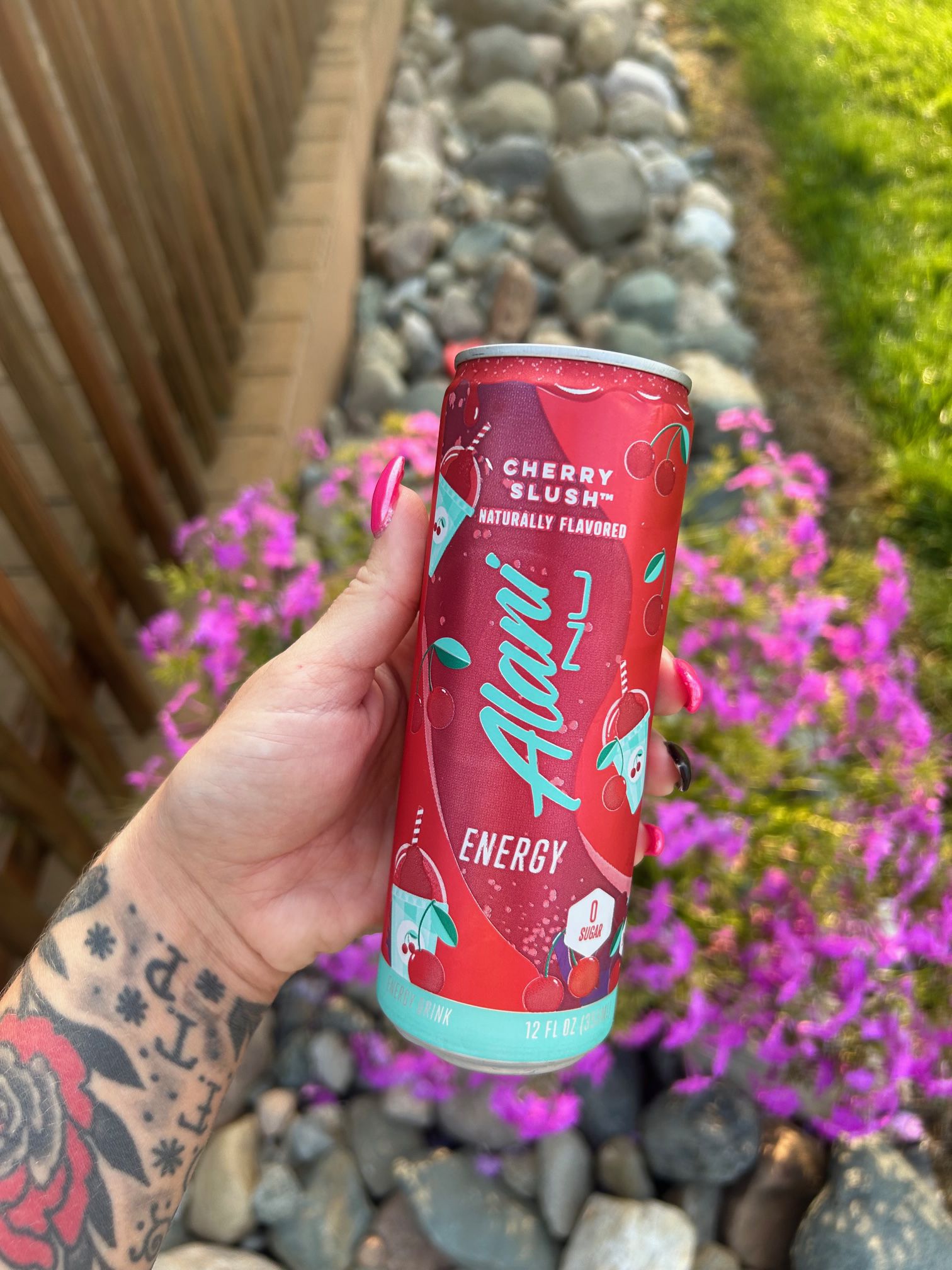 Cherry Slush Alani Nu energy drink