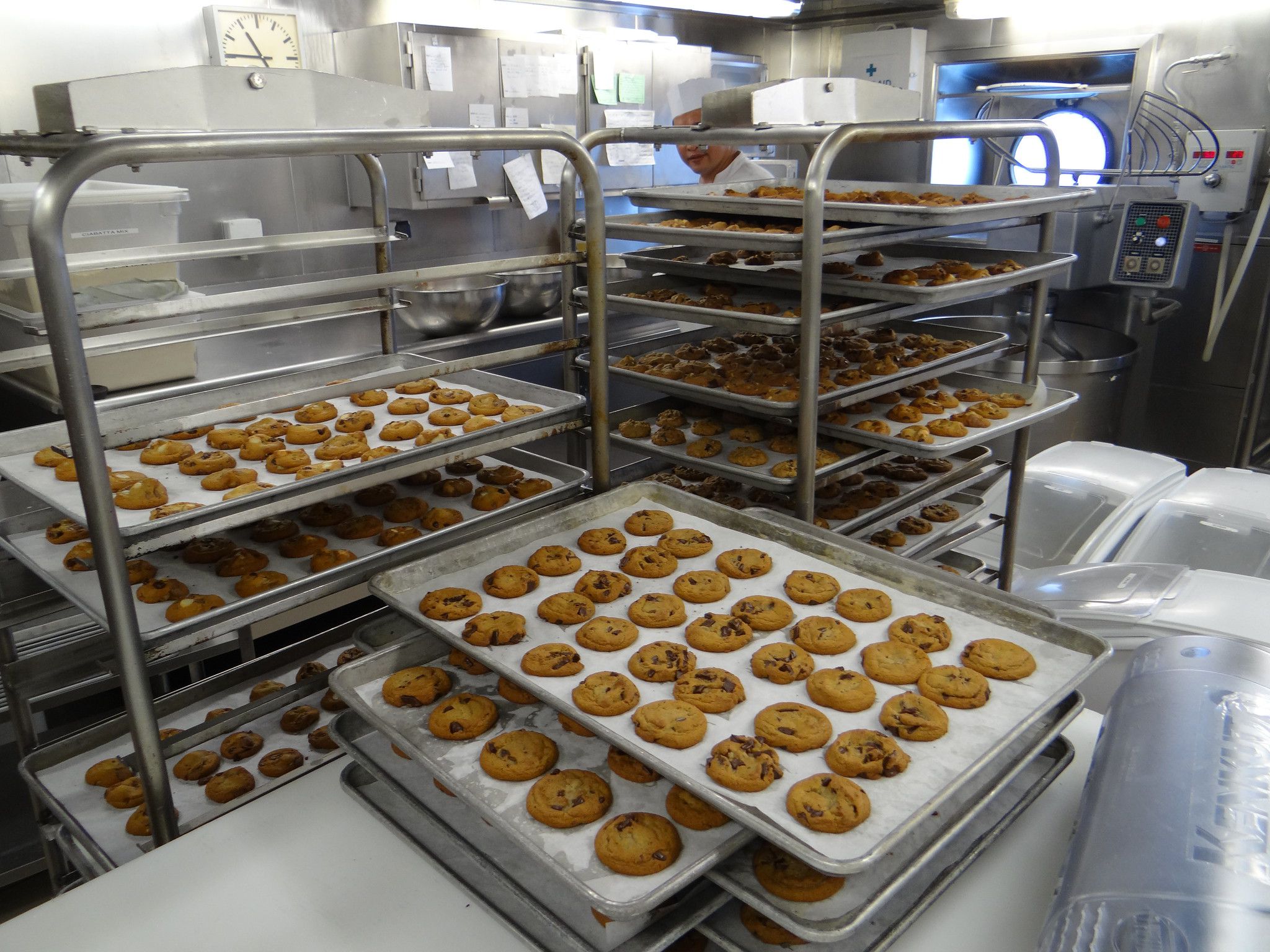 Crystal Serenity Cruise Ship : Bakery - Kitchen Galley Tour