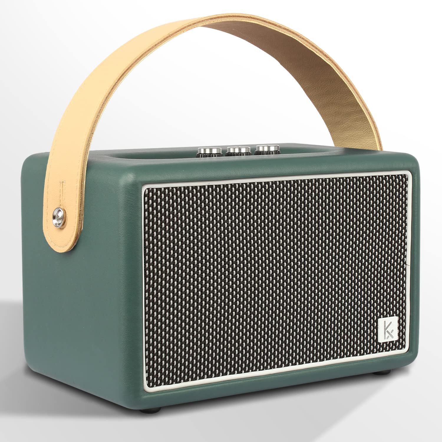 Konex Vintage Bluetooth Speaker, Green