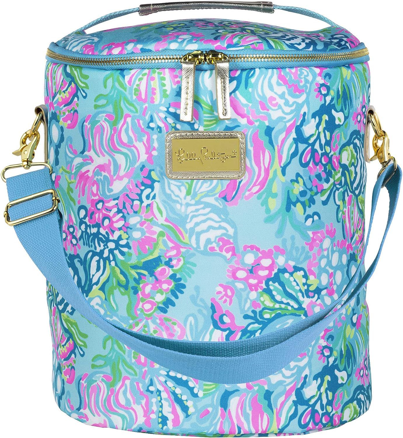 Lilly Pulitzer Insulated Soft Beach Cooler, Aqua La Vista