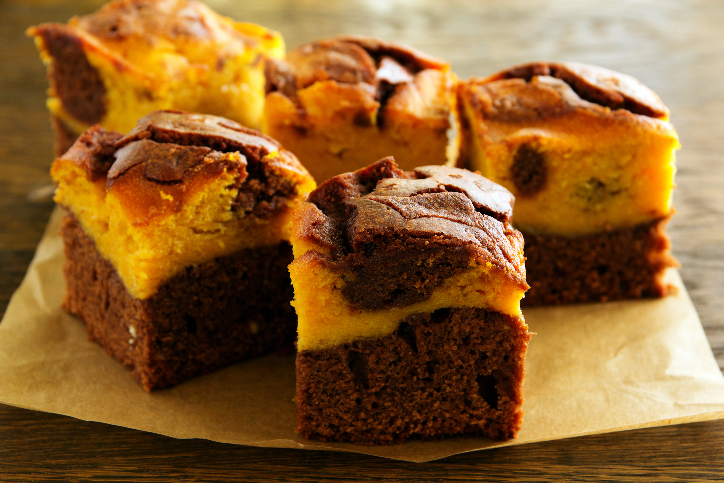 Pumpkin Swirl Brownies