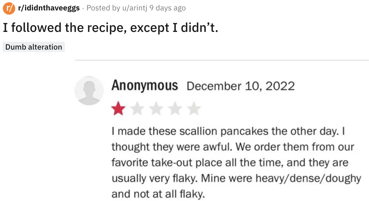 Recipe Review Reddit 8