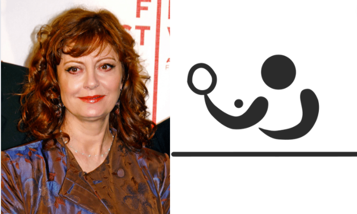 Susan Sarandon ping-pong