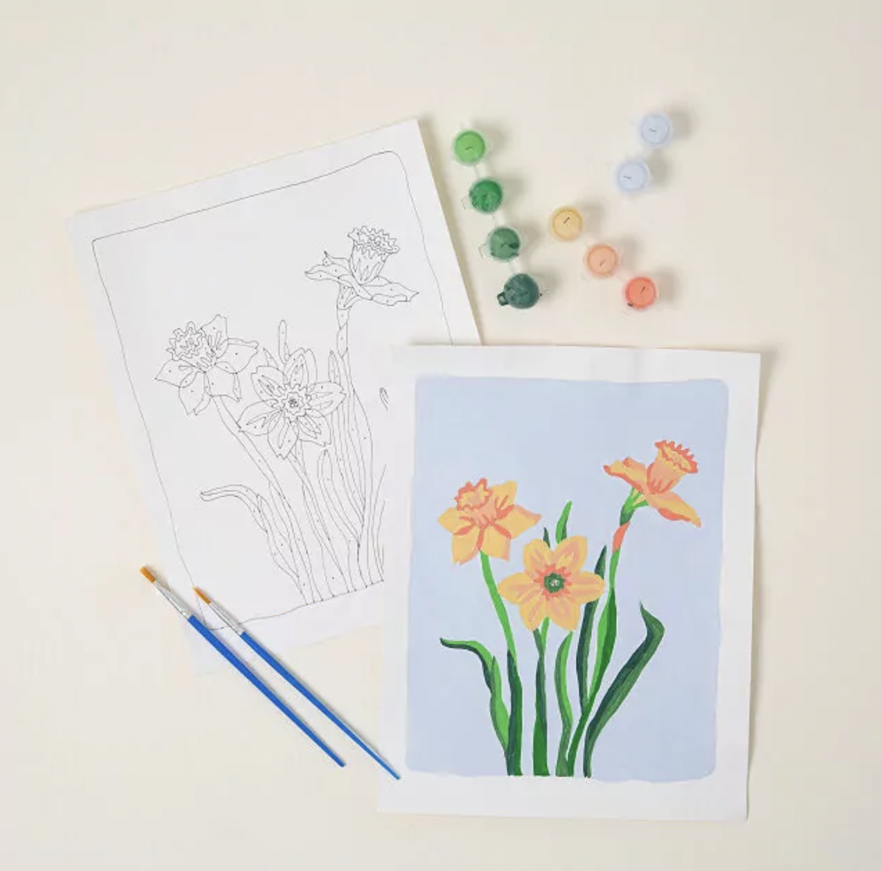 Birth Month Flower Paint-by-Number Kit