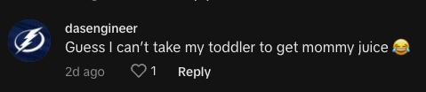 Mommy Juice tiktok comment
