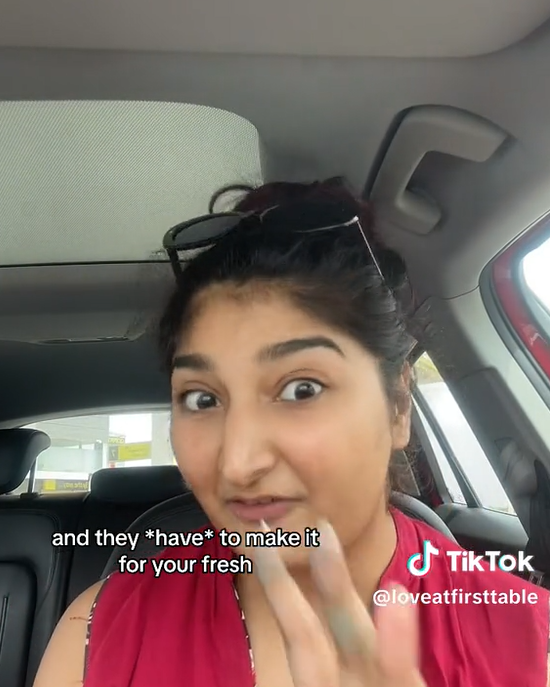 screenshot of tiktok mcdonalds ordering hack