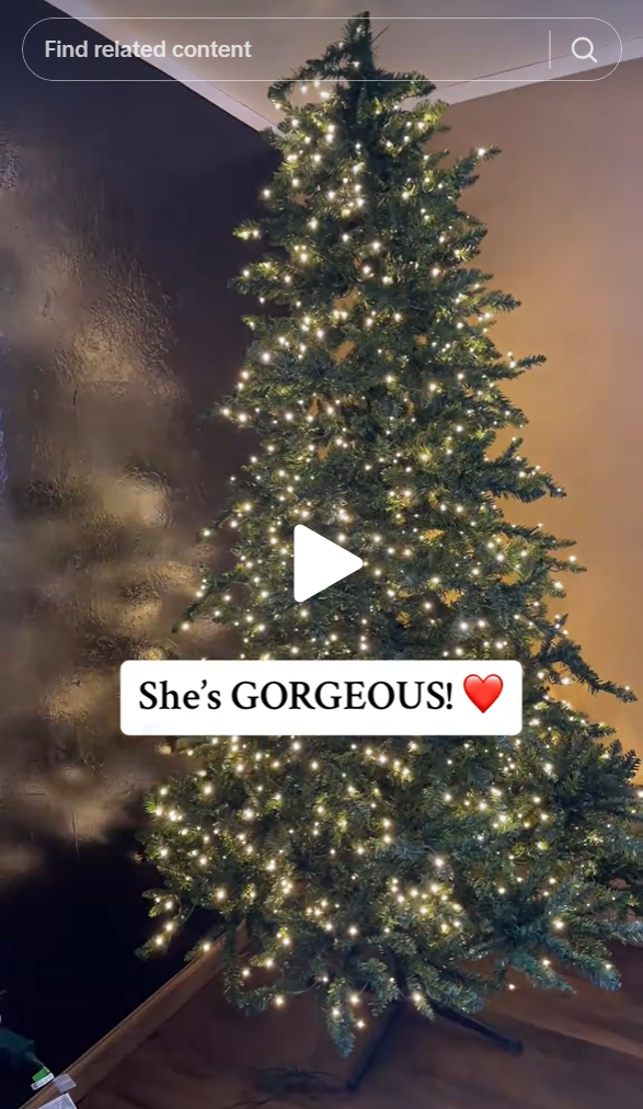 viral home depot christmas tree walmart dupe tiktok screenshot