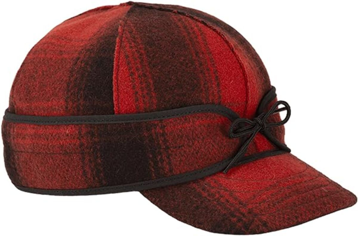 Stormy Kromer Original Kromer Cap, Red/Black Plaid