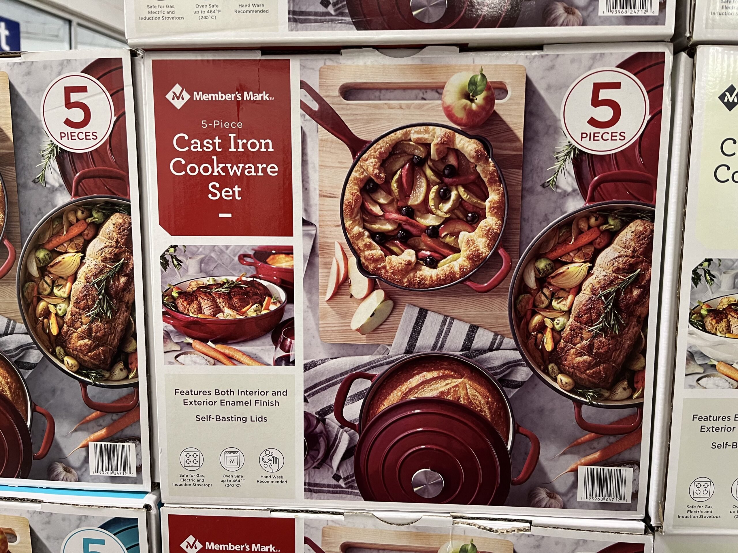 sam's club cast iron cookware box set