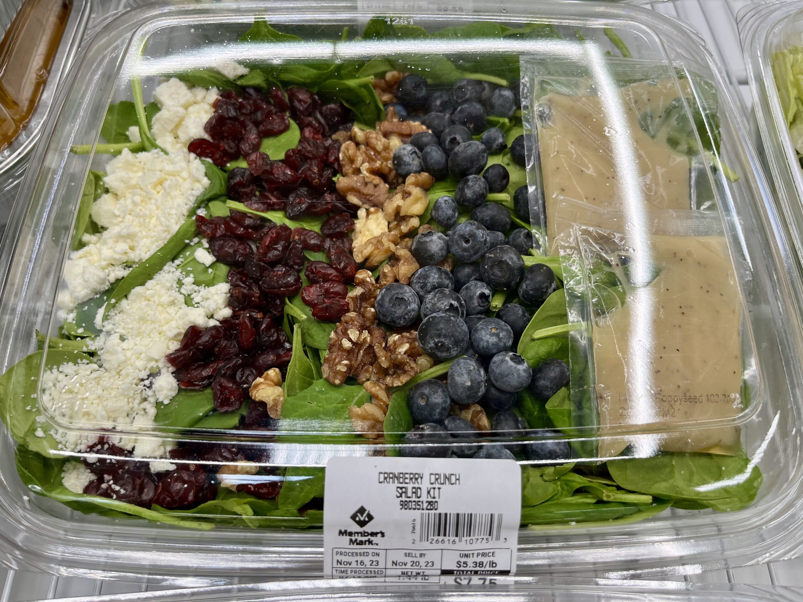 the cranberry crunch salad from sam's club deli