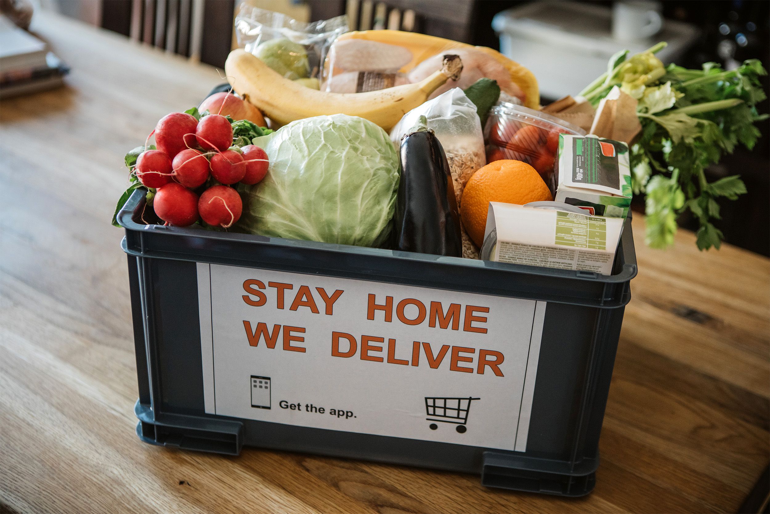 Grocery delivery box