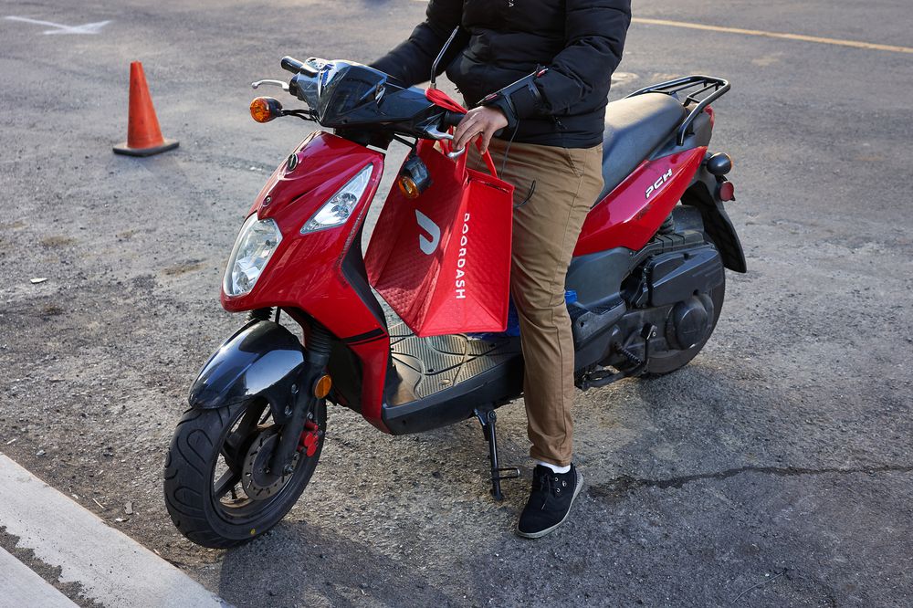 DoorDash Delivery Worker Portrait