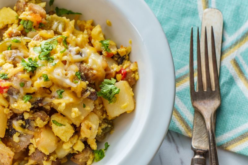 Breakfast Egg Scramble Bowl
