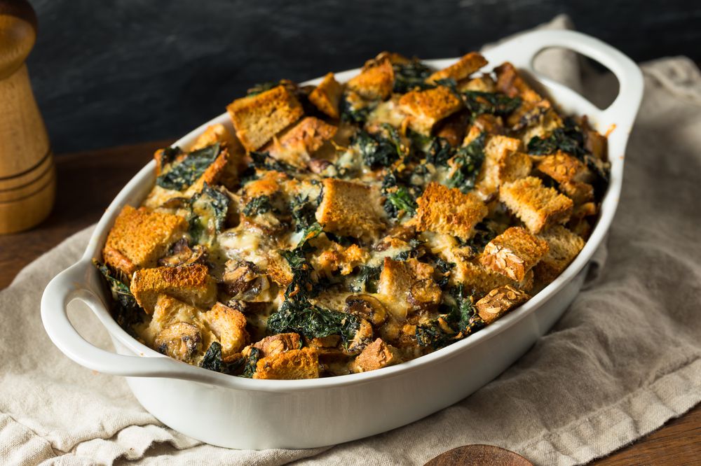 Homemade Savory Bread Pudding