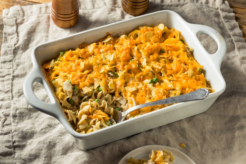 Homemade Cheesy Tuna Casserole