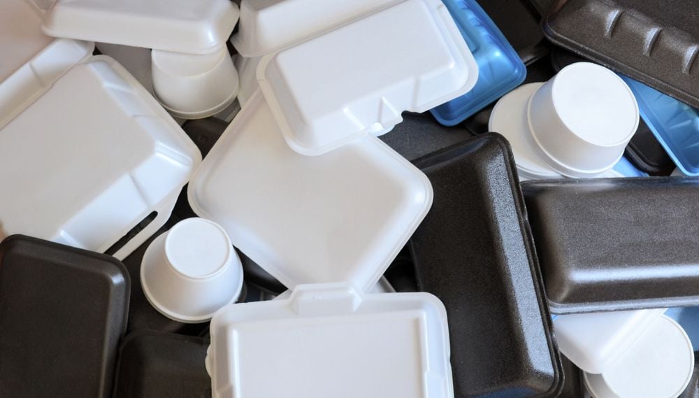 Amount of styrofoam containers
