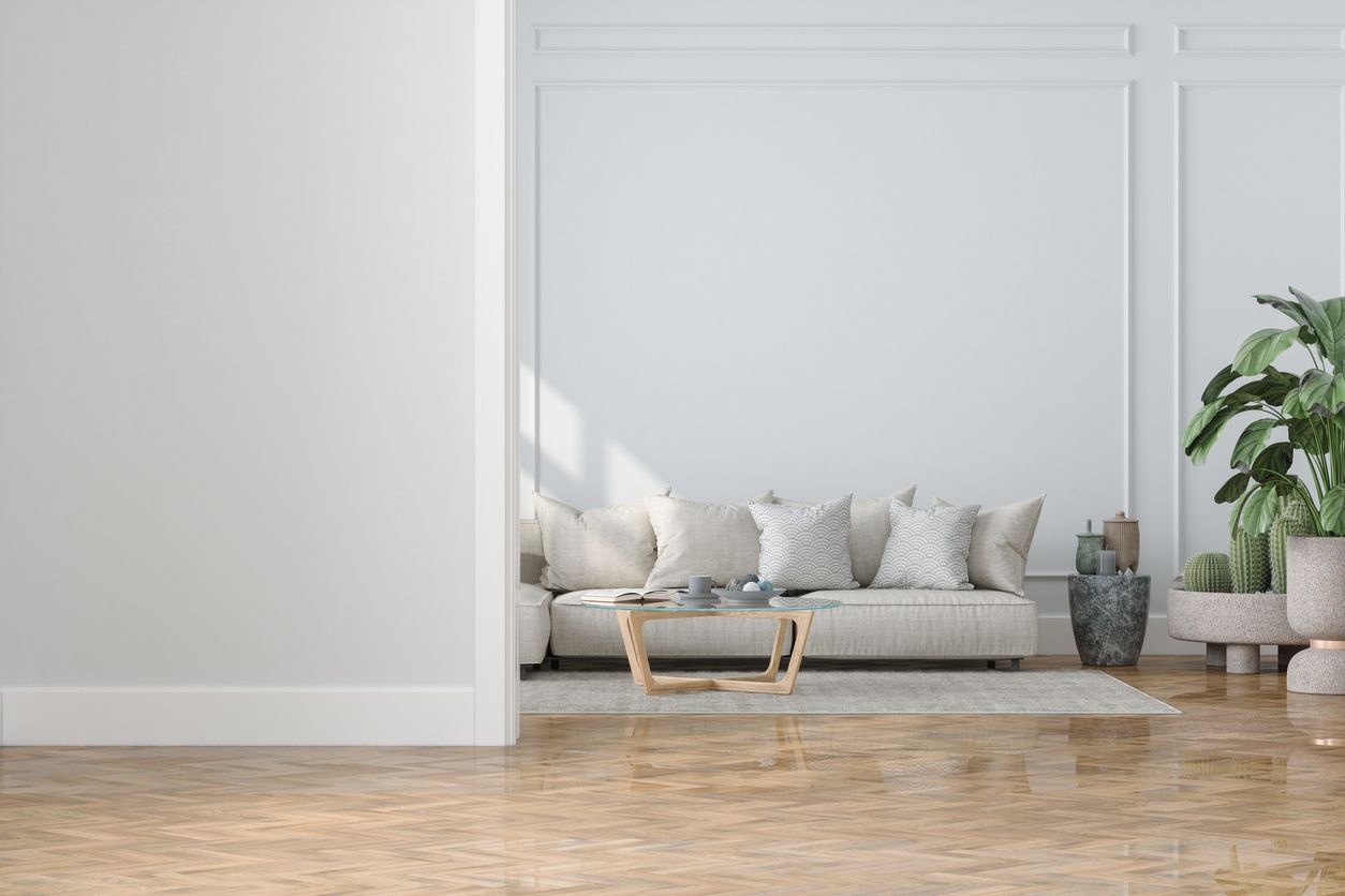 A very clean and well lit living room.