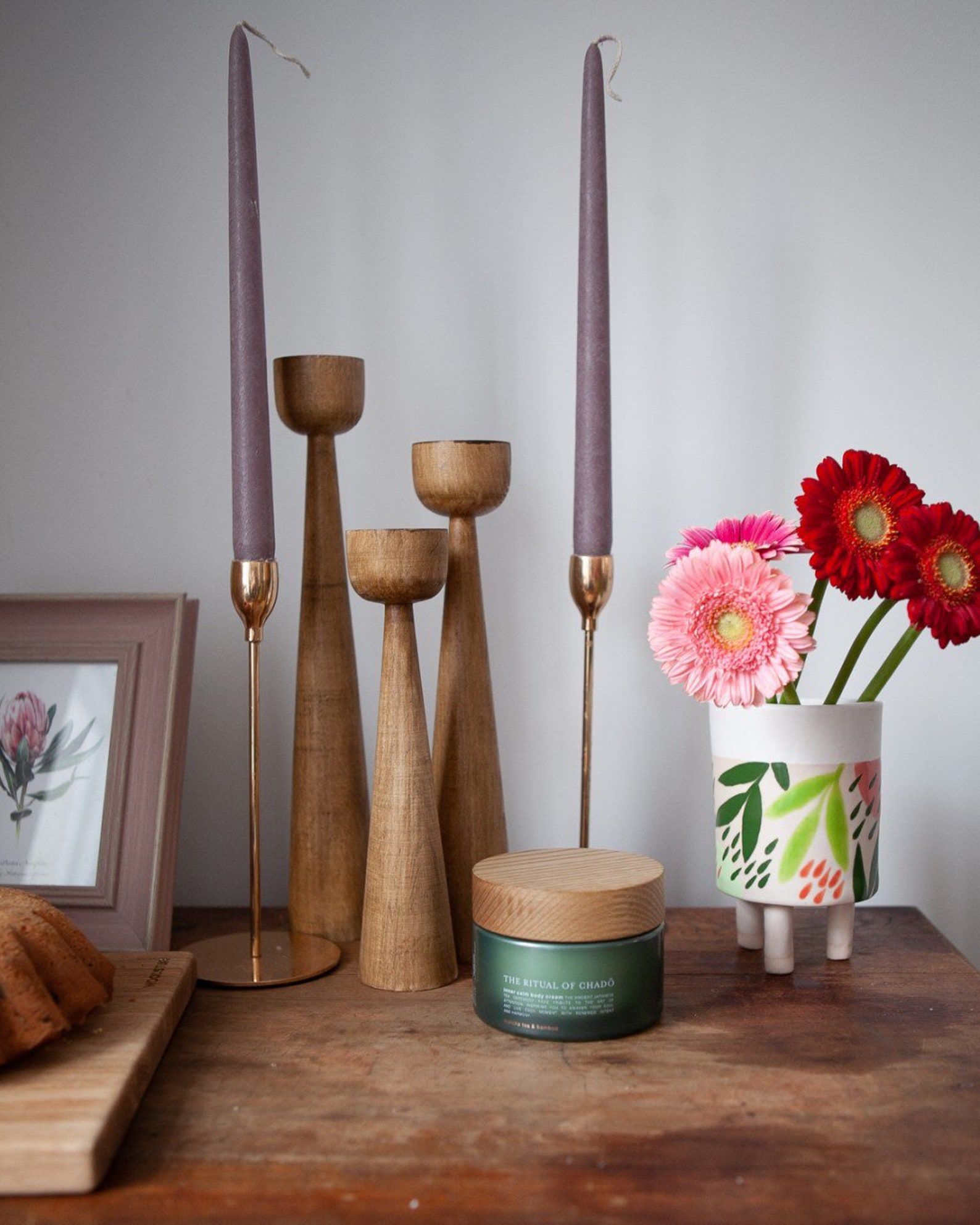 Scandinavian Wooden Candlesticks