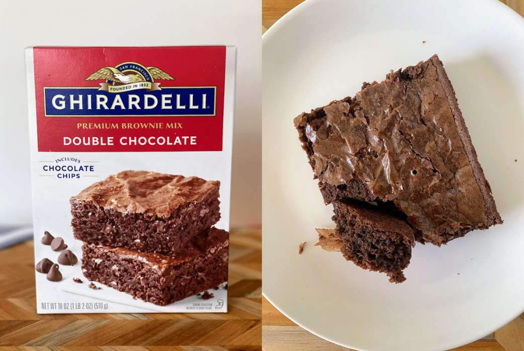 1. Ghirardelli Double Chocolate Premium Brownie Mix