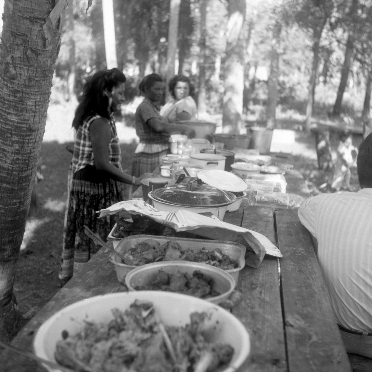 Seminoles in Florida observe Thanksgiving Day with a meal that included wild turkey, venison, and (of course) pie.