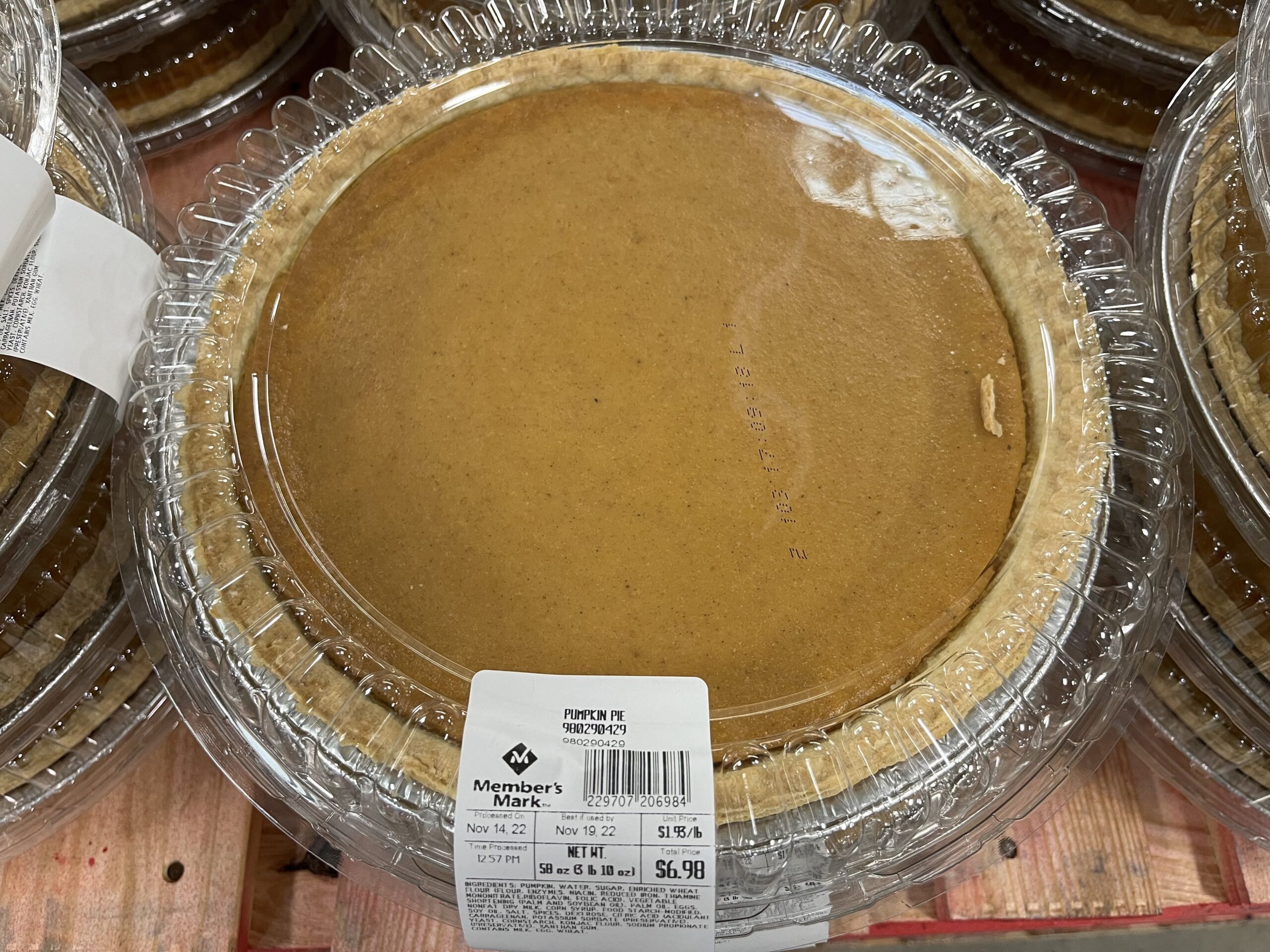 members mark sams club pumpkin pie from bakery
