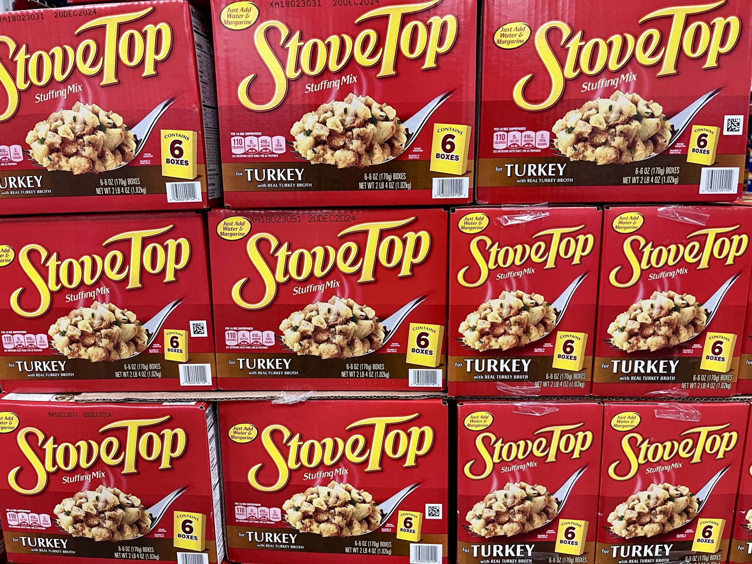 stove top stuffing at sam's club