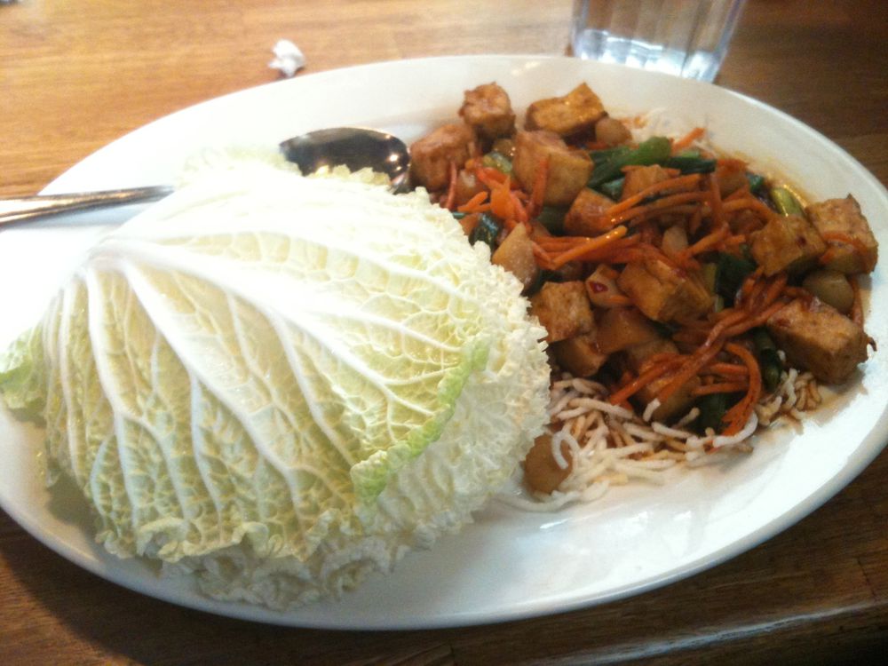 tofu lettuce wraps
